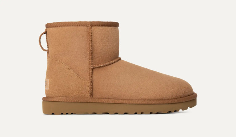 Tan UGG boot available in volonka. UGG Women's Classic Cozy Sheepskin Mini II Boot