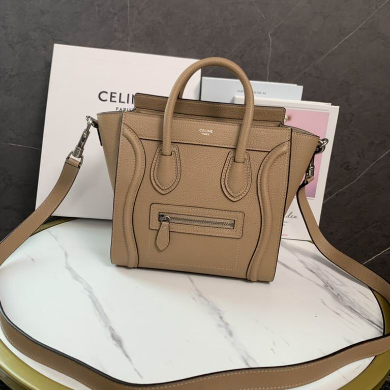 Celine Nano Luggage Soft Calfskin Designer Bag
