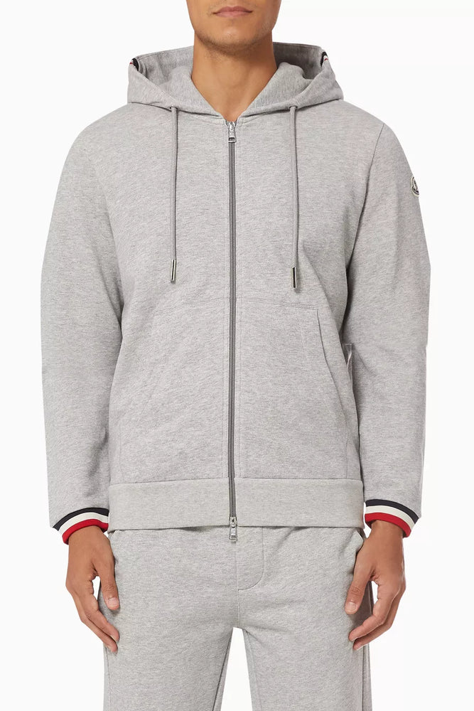 Moncler Cotton Sweatpants & Zip Hoodie Set