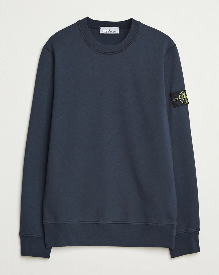 Stone Island Garment Dyed Cotton Jersey Sweatshirt