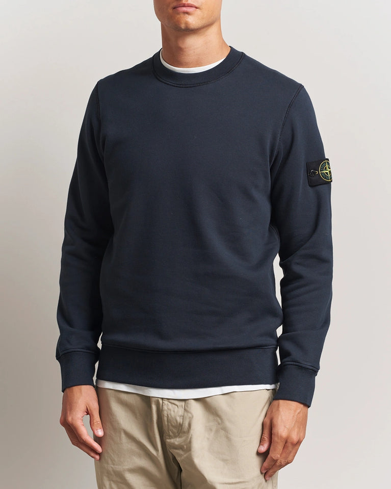 Stone Island Garment Dyed Cotton Jersey Sweatshirt