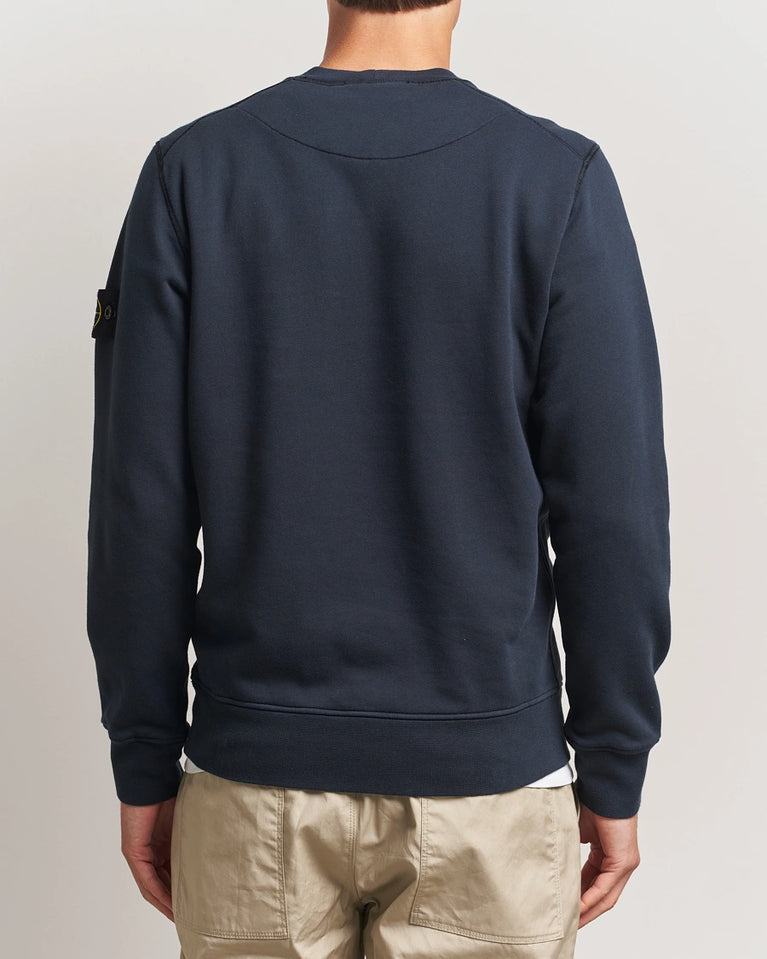 Stone Island Garment Dyed Cotton Jersey Sweatshirt