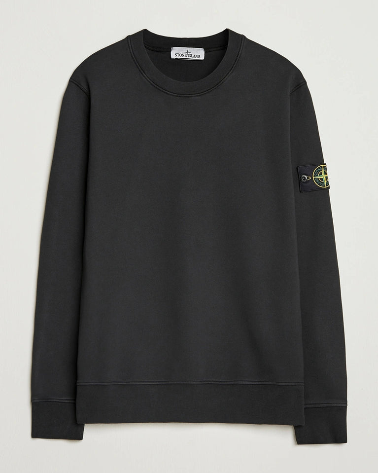 Stone Island Garment Dyed Cotton Jersey Sweatshirt