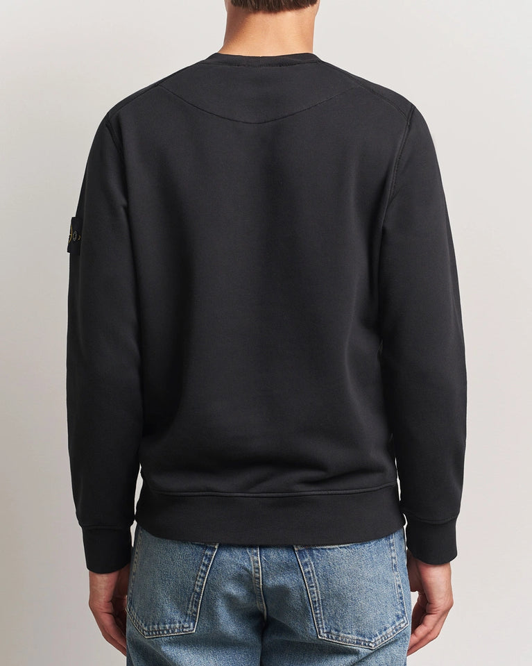 Stone Island Garment Dyed Cotton Jersey Sweatshirt