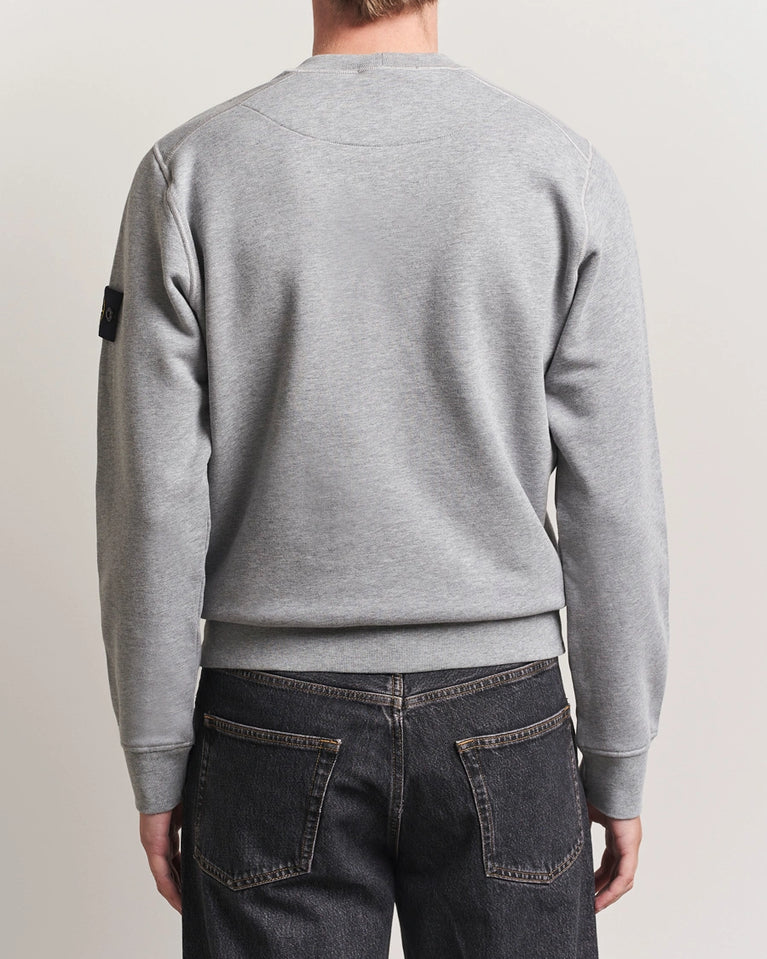Stone Island – Sweatshirt aus stückgefärbtem Baumwolljersey