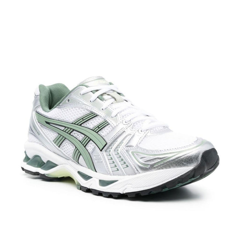 ASICS Gel Kayano 14 Unisex Grey White Green Sneakers