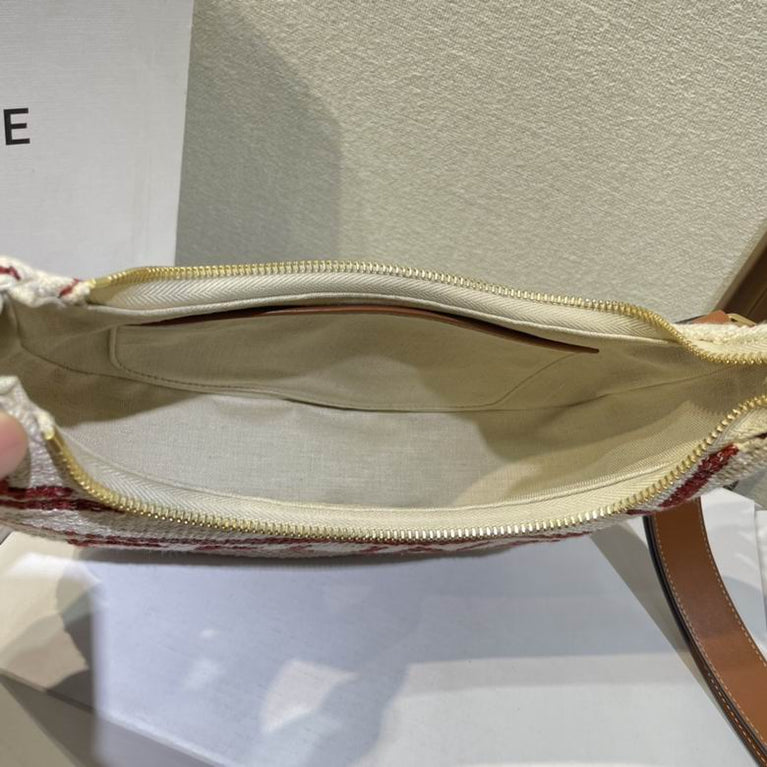 CELINE Textile Medium Ava Schultertasche