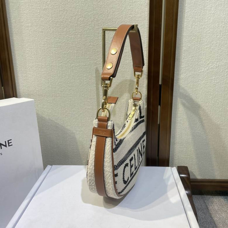 CELINE Textile Medium Ava Schultertasche