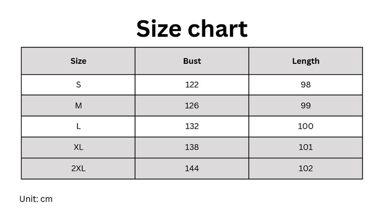 Backless Comfort Loose Short Dress size chart