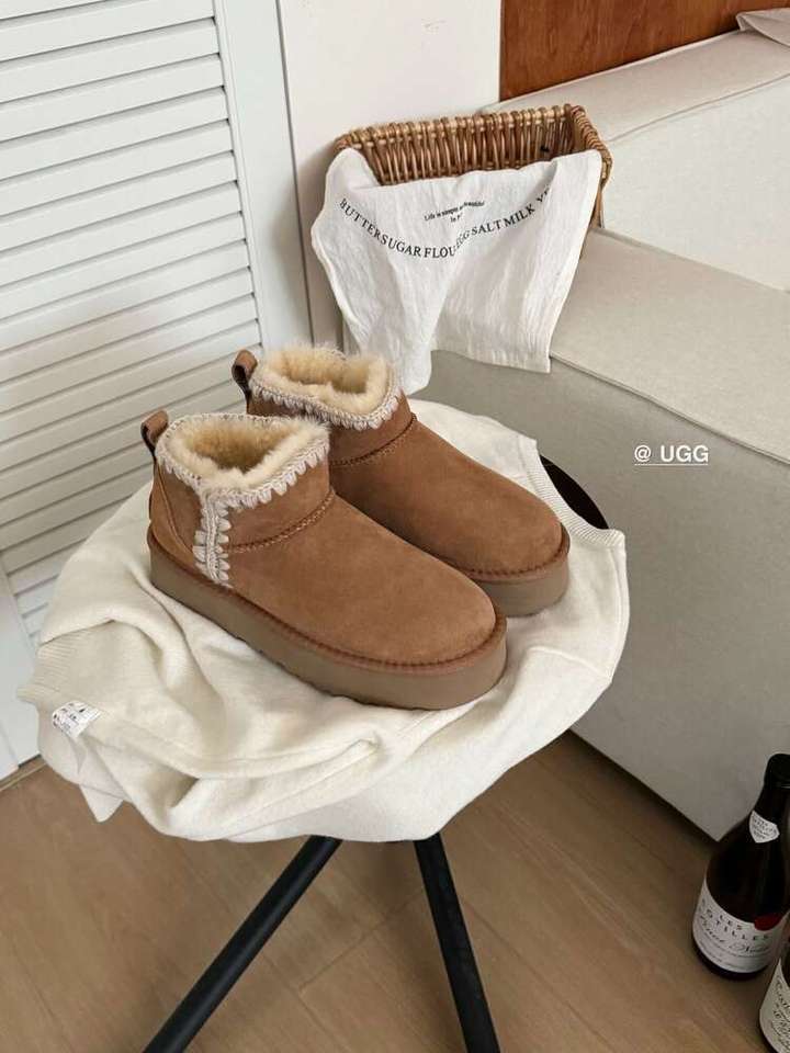 UGG Eskimo Wool Winter Women Platform Mini Boot