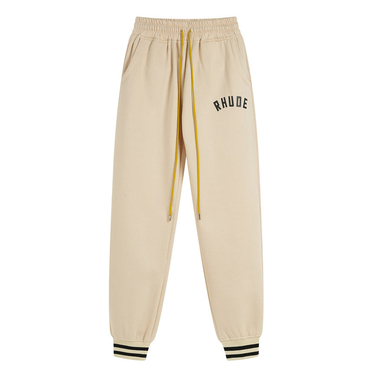 RHUDE Unisex sports half zipper sweatshirt Trousers set