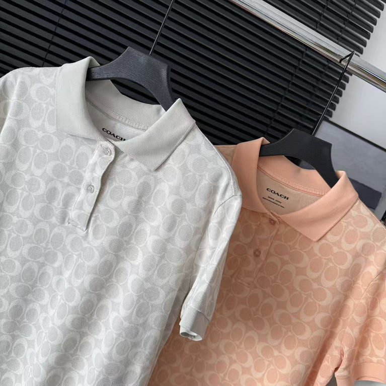 Coach Damen-Poloshirt mit kurzen Ärmeln für den Sommer