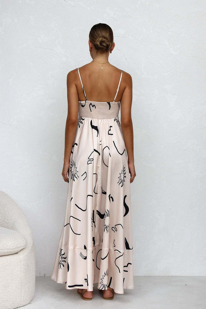 Summer Cute Backless Swing Dresses