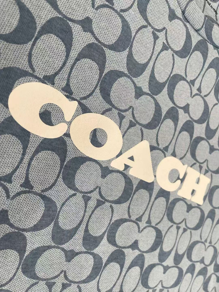 Coach luxury style monogram print Tshirt