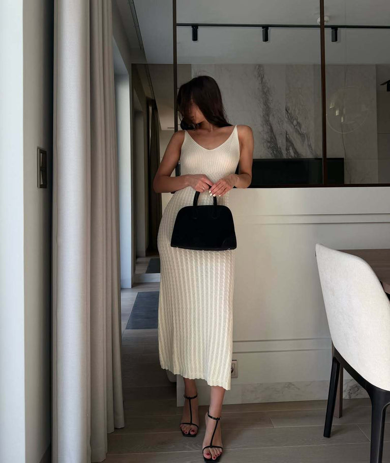 Womens cute Hollow Knitted Dress
