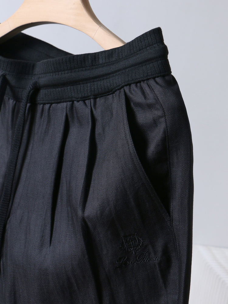 Loro Piana men's Pants Summer Elastic Waist Casual trousers