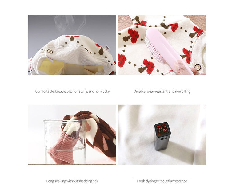 Kids Knitted Cardigan Warm Thick Fall and Winter Sweater