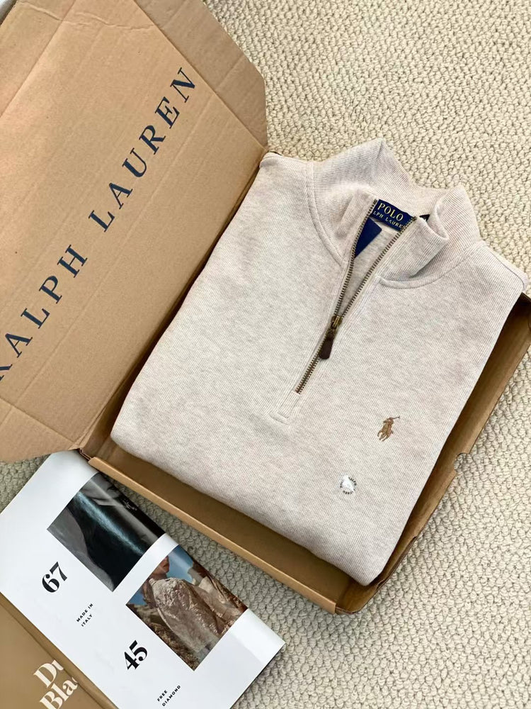 Ralph Lauren Unisex Half-Zip Long Sleeve Sweatshirt