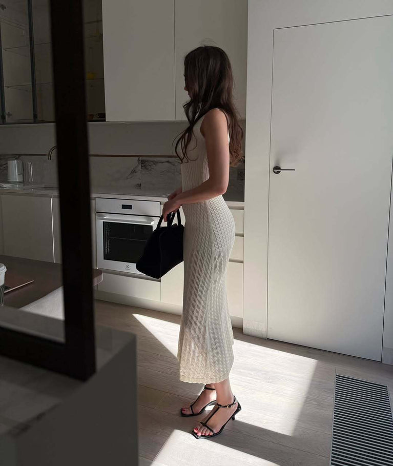 Womens cute Hollow Knitted Dress