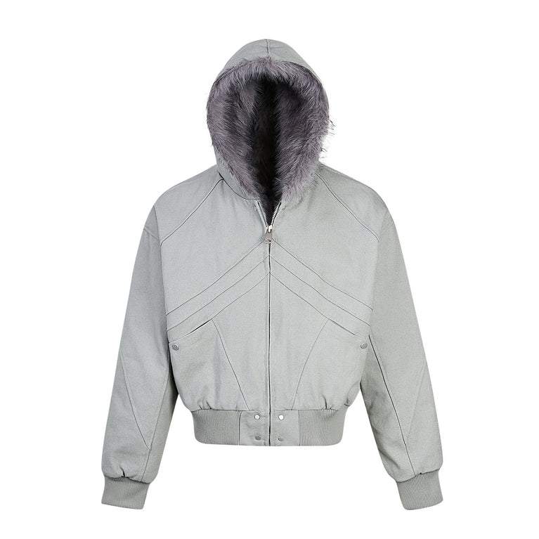 Men's American Vintage Wool Jacket Warm Winter Outerwear
