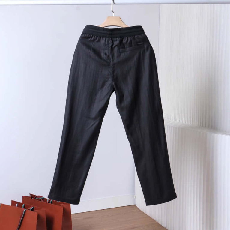 Loro Piana men's Pants Summer Elastic Waist Casual trousers