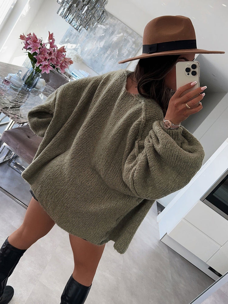 Women's Winter Loose Fit Knitted Cardigan