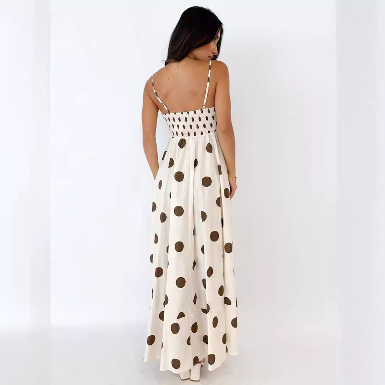 Summer Cute Backless Swing Dresses