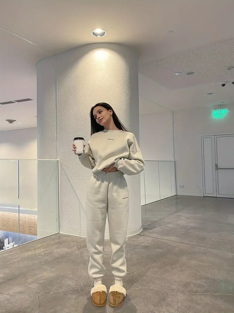 Cozy Temperament Sweatshirt Women's Stylish Loungewear