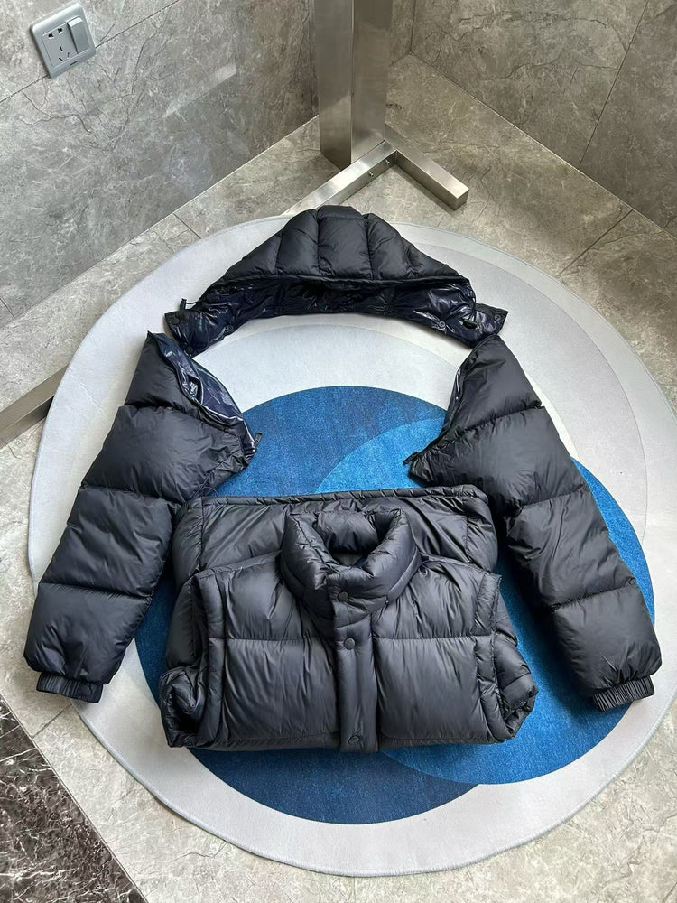 Moncler Cyclone Unisex 2 in 1 Covered Down Jacket