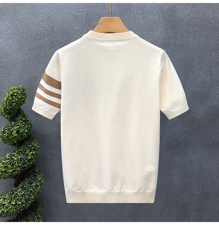 Men's Tshirt thin knitwear with Striped Design