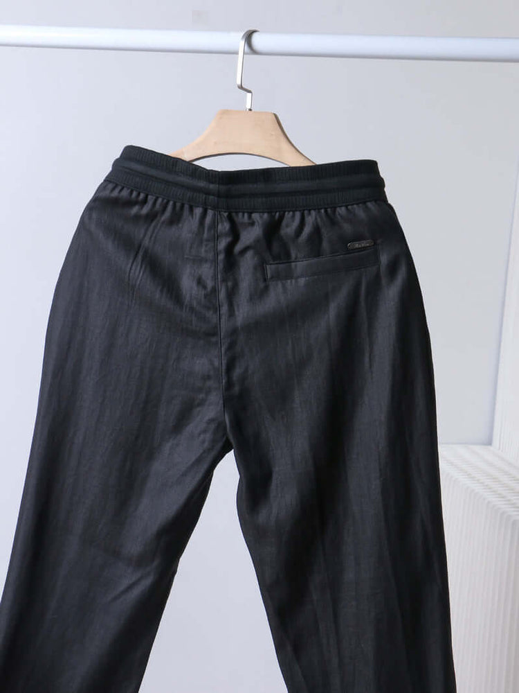 Loro Piana men's Pants Summer Elastic Waist Casual trousers