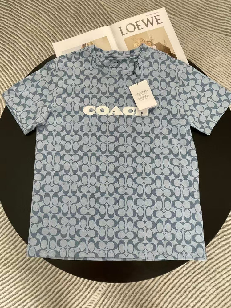 Coach luxury style monogram print Tshirt