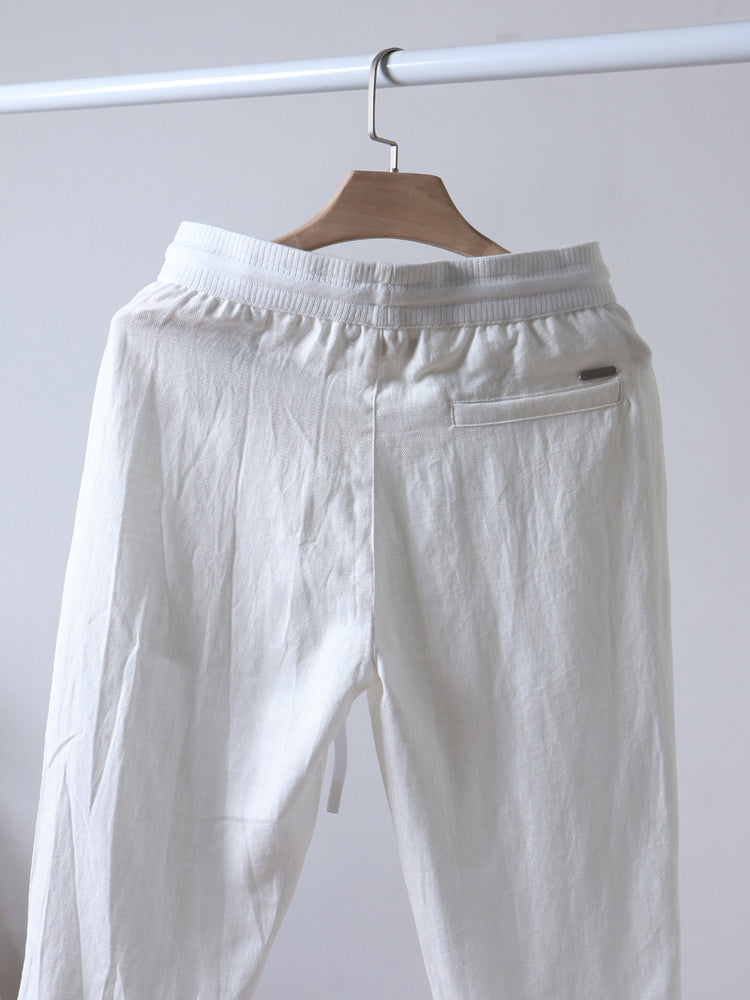 Loro Piana men's Pants Summer Elastic Waist Casual trousers