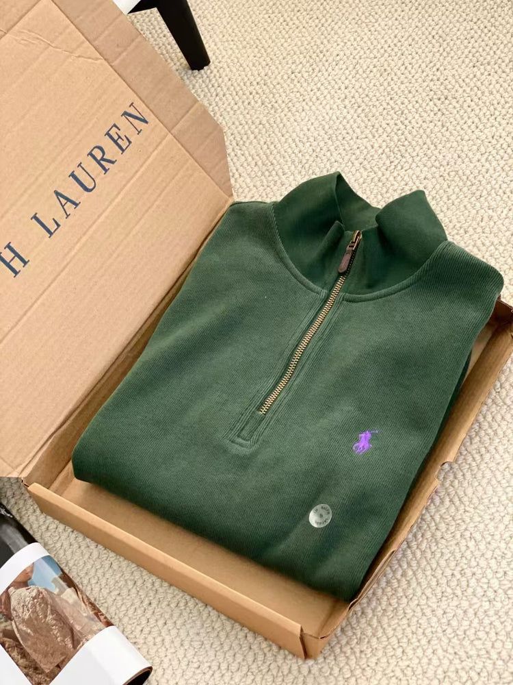 Ralph Lauren Unisex Half-Zip Long Sleeve Sweatshirt
