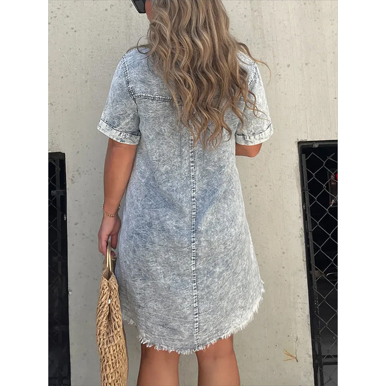 Denim Shirt Dress
