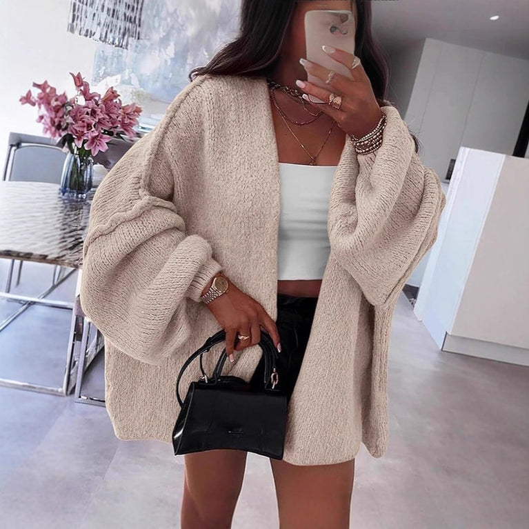Women's Winter Loose Fit Knitted Cardigan