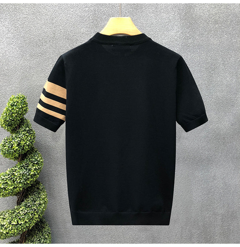 Men's Tshirt thin knitwear with Striped Design