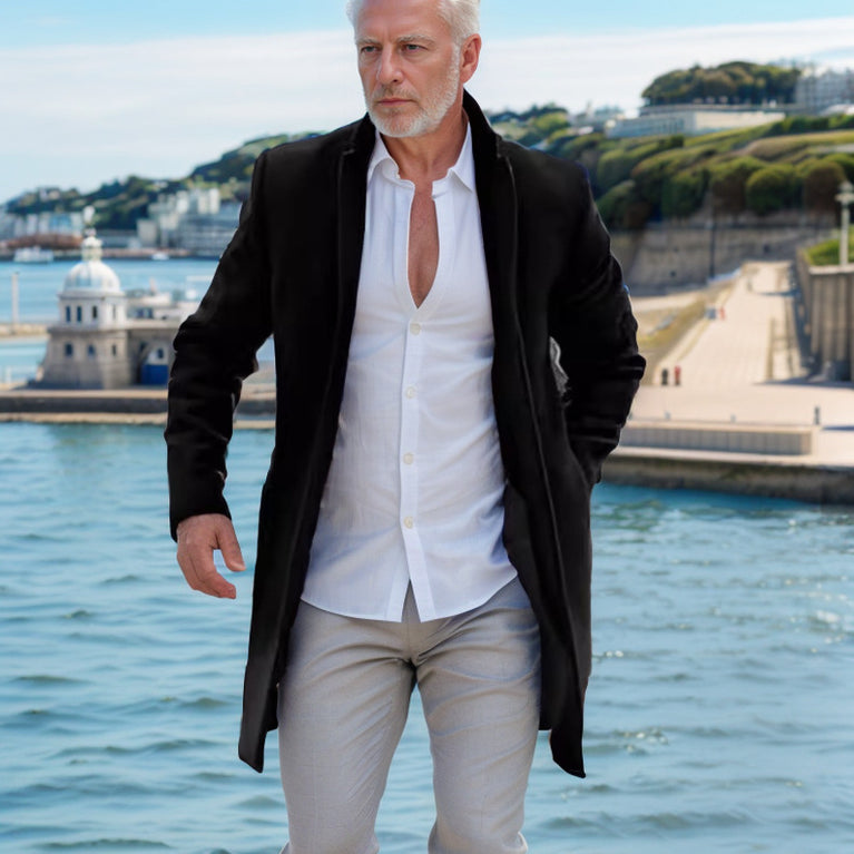 Men's Warm casual Outwear Winter Overcoat