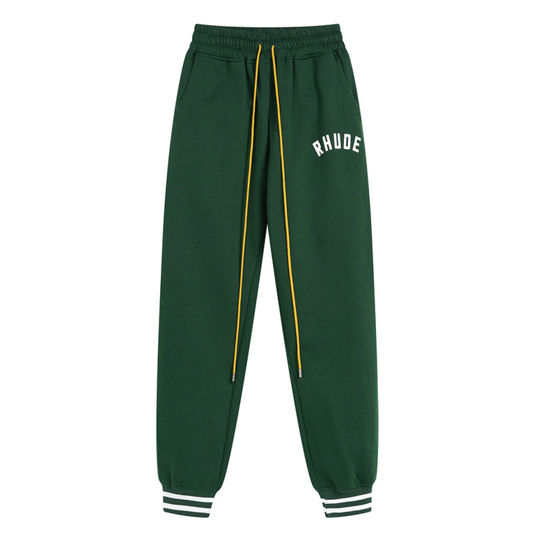 RHUDE Unisex sports half zipper sweatshirt Trousers set