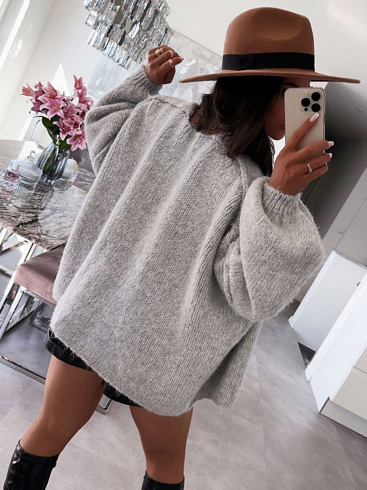 Women's Winter Loose Fit Knitted Cardigan