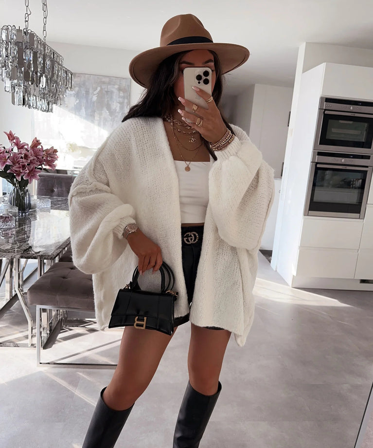 Women's Winter Loose Fit Knitted Cardigan