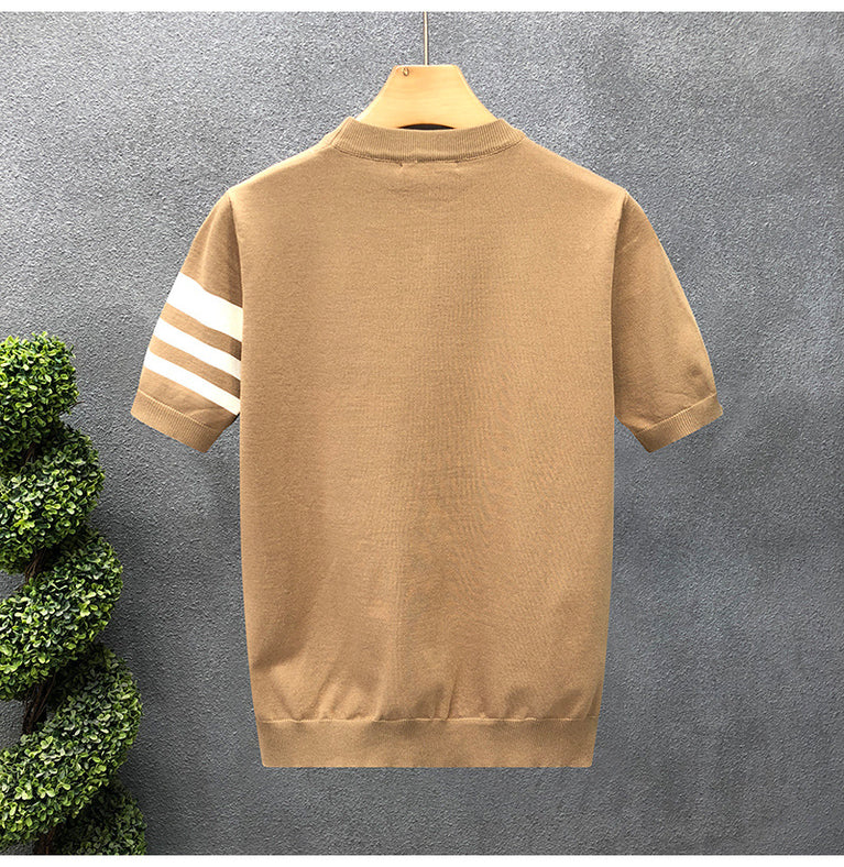 Men's Tshirt thin knitwear with Striped Design
