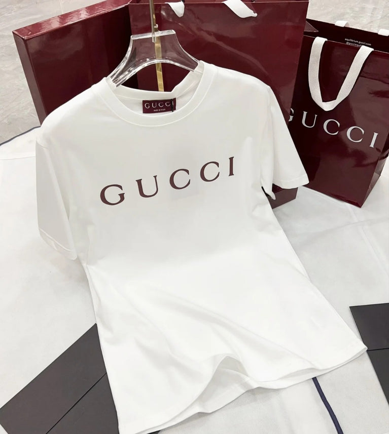 Gucci Unisex Must-have Designer-Logo-T-Shirt