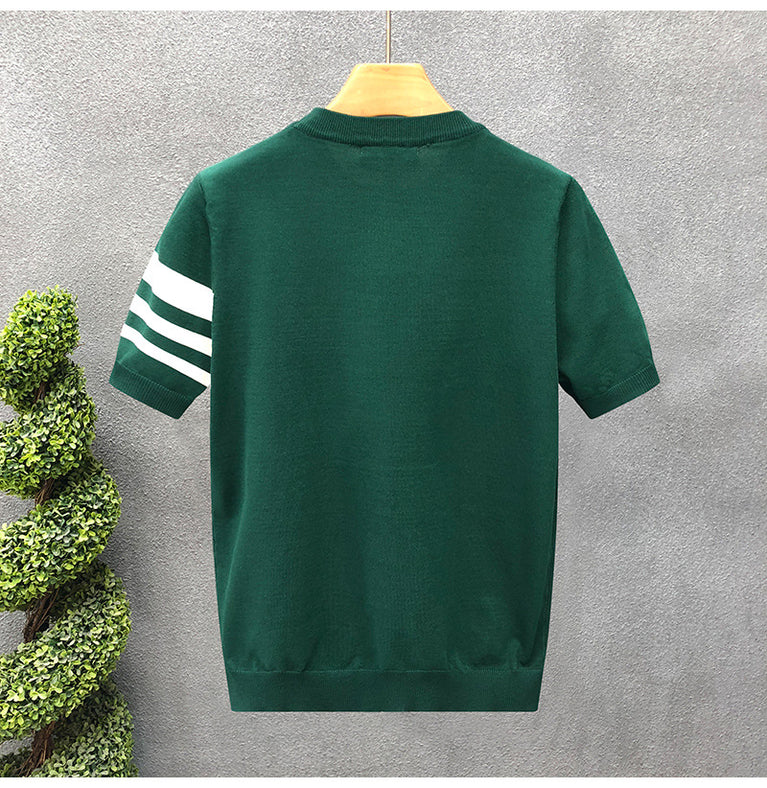Men's Tshirt thin knitwear with Striped Design