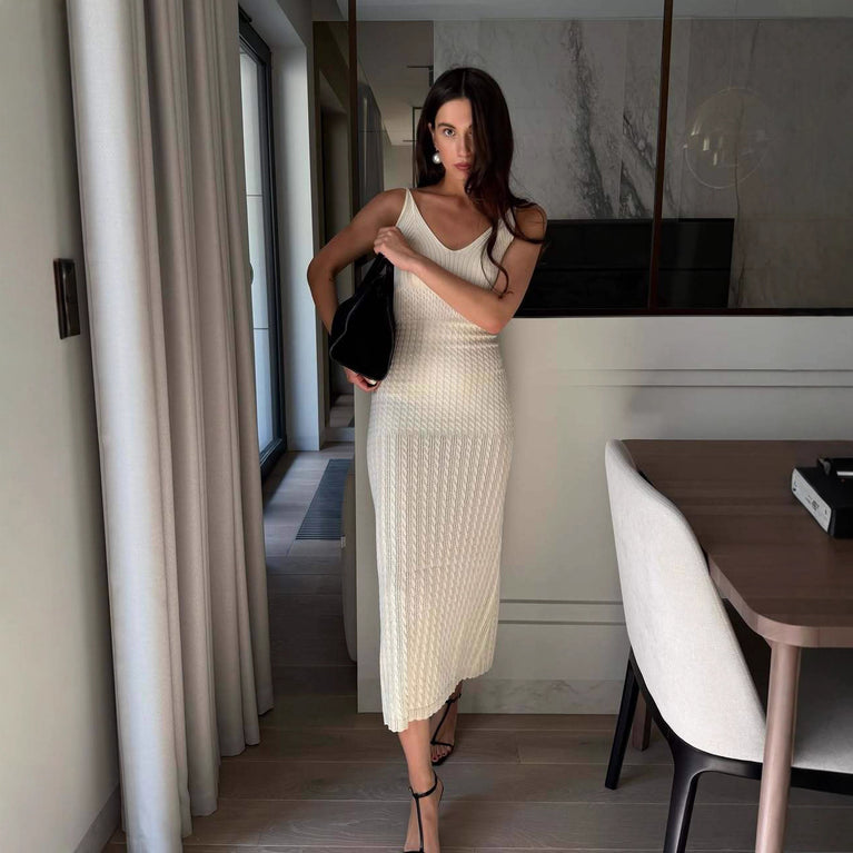 Womens cute Hollow Knitted Dress