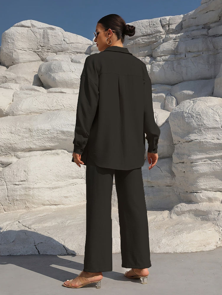 Comfortable and stylish Cardigan Suit Two-Piece Casual Set