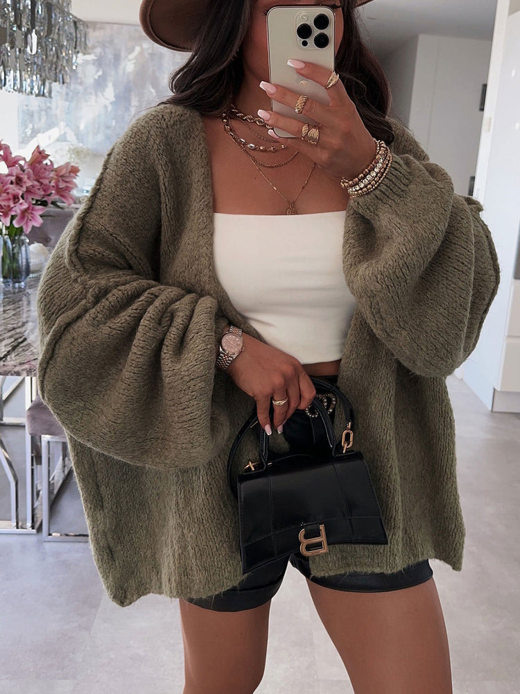 Women's Winter Loose Fit Knitted Cardigan