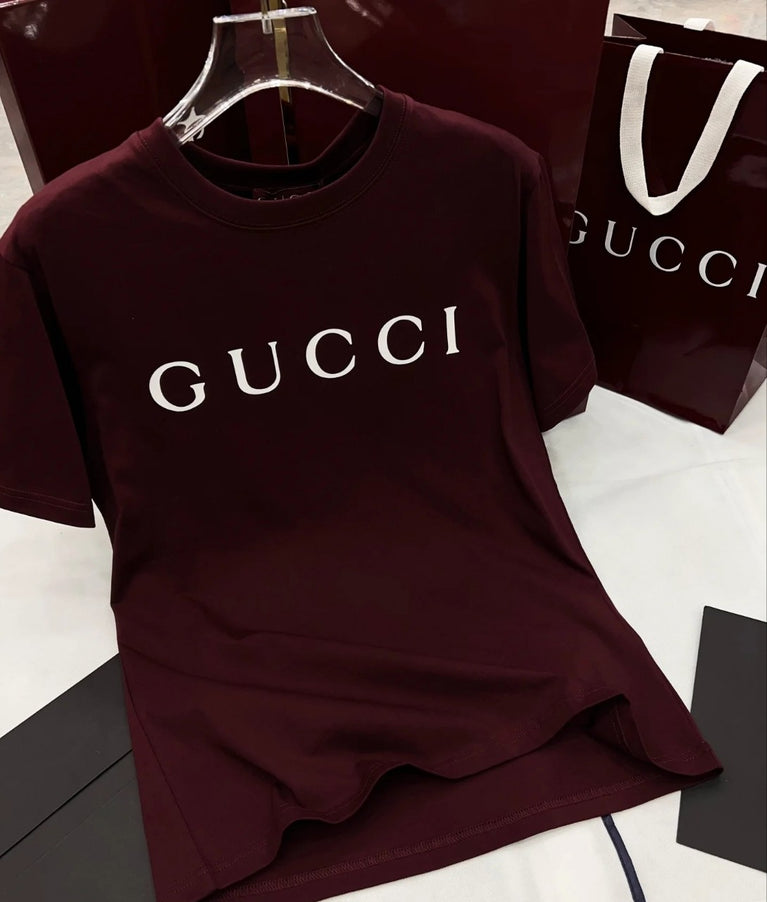 Gucci Unisex Must-have Designer-Logo-T-Shirt