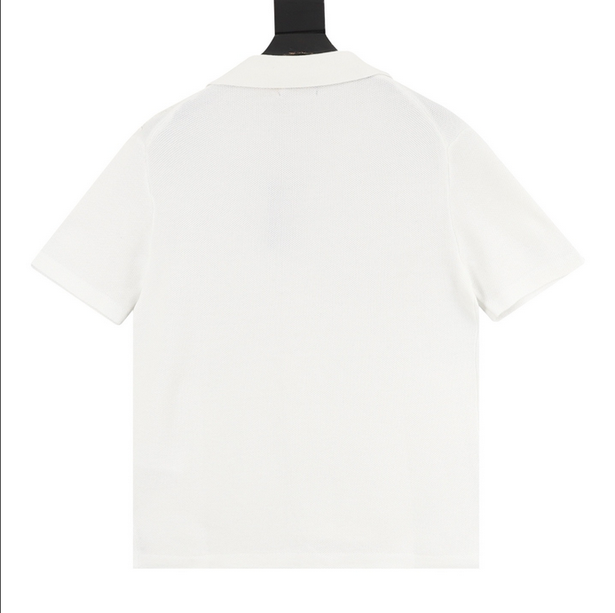 Ralph Lauren Terry Polo White Shirt with buttons and logo pocket at Volonka.