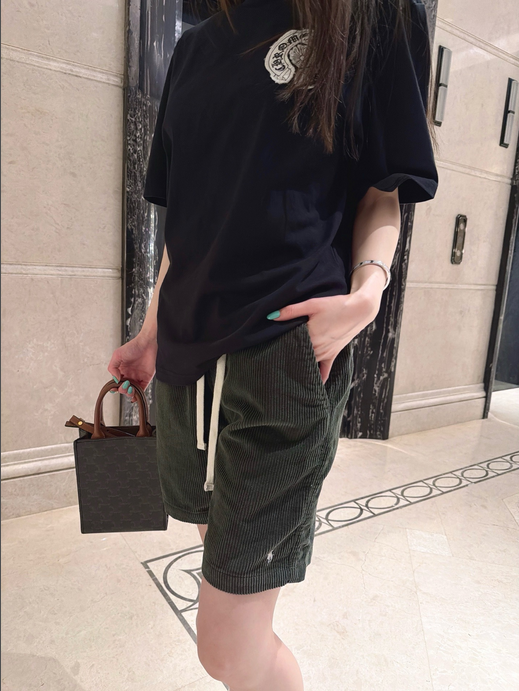 Ralph Lauren Women Corduroy Shorts, in Green featuring a comfortable design and stylish look.